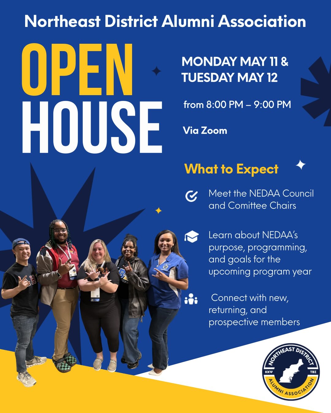 Join us tonight at 8pm for our first open house session! New, returning, and prospective members are welcome. Meet the Council, Committee Chairs, and discuss the upcoming year. 

If you can’t make it tonight, join us Tuesday night for the same session! Find the Zoom link in our bio!